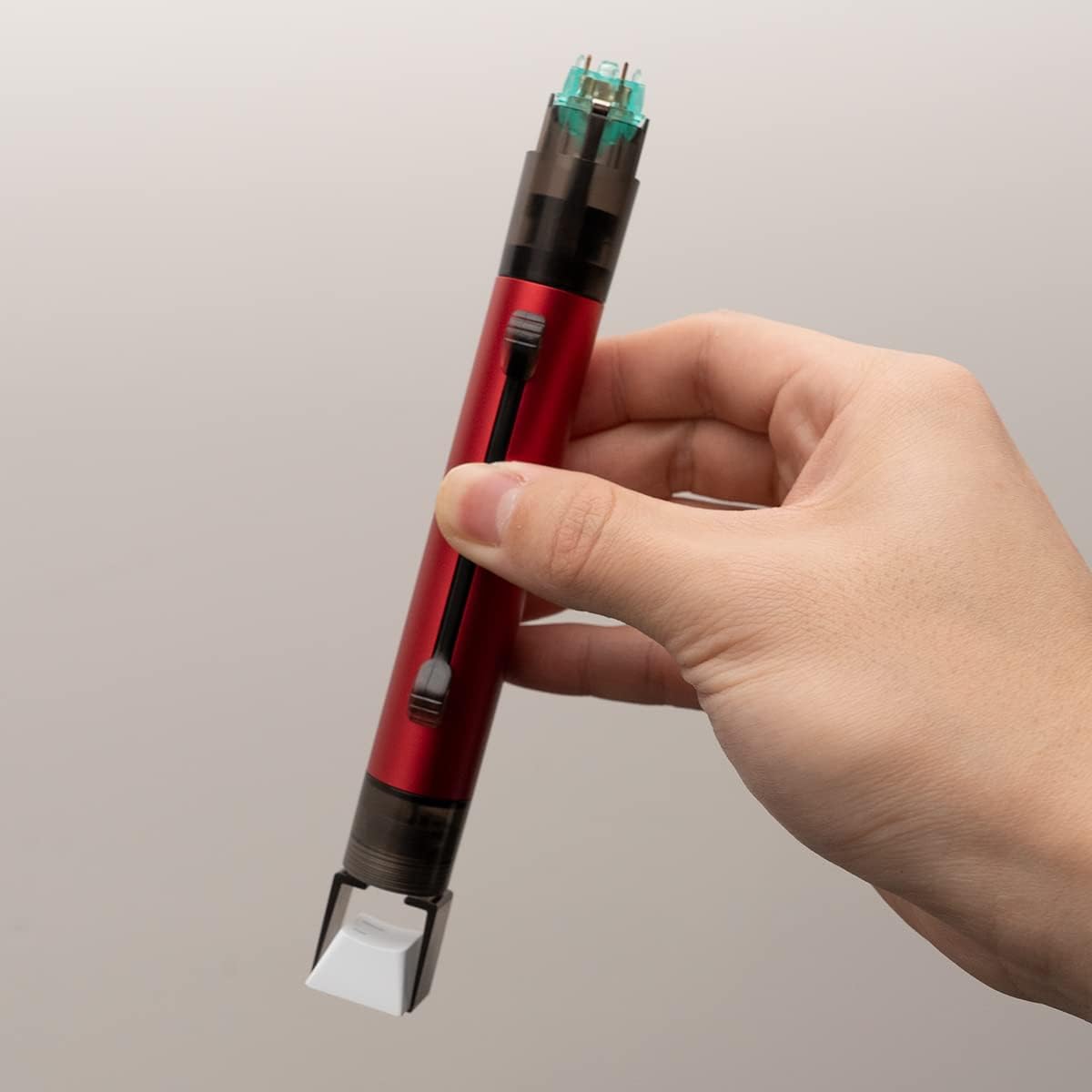 2 in 1 Switch Keycaps Puller Keyboard Switch Keycaps Remover Tool Kit DIY Tool for Custom Mechanical Keyboard(Red Keycaps Switch Puller)