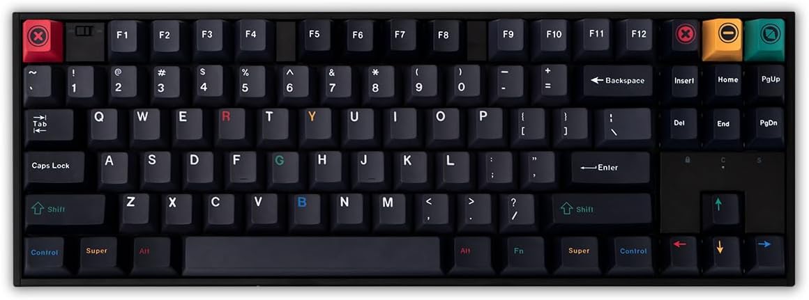 mintcaps PBT Black Gray Keycaps 153 Keys Cherry Profile Custom ISO ANSI Keyboard Keycap Set for 60% 65% 70% 75% Cherry Gateron MX Switches Mechanical Keyboards