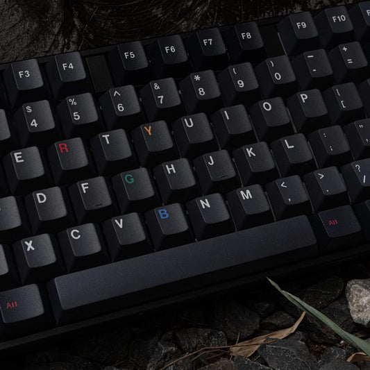 mintcaps PBT Black Gray Keycaps 153 Keys Cherry Profile Custom ISO ANSI Keyboard Keycap Set for 60% 65% 70% 75% Cherry Gateron MX Switches Mechanical Keyboards