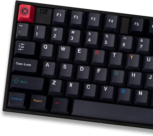 mintcaps PBT Black Gray Keycaps 153 Keys Cherry Profile Custom ISO ANSI Keyboard Keycap Set for 60% 65% 70% 75% Cherry Gateron MX Switches Mechanical Keyboards