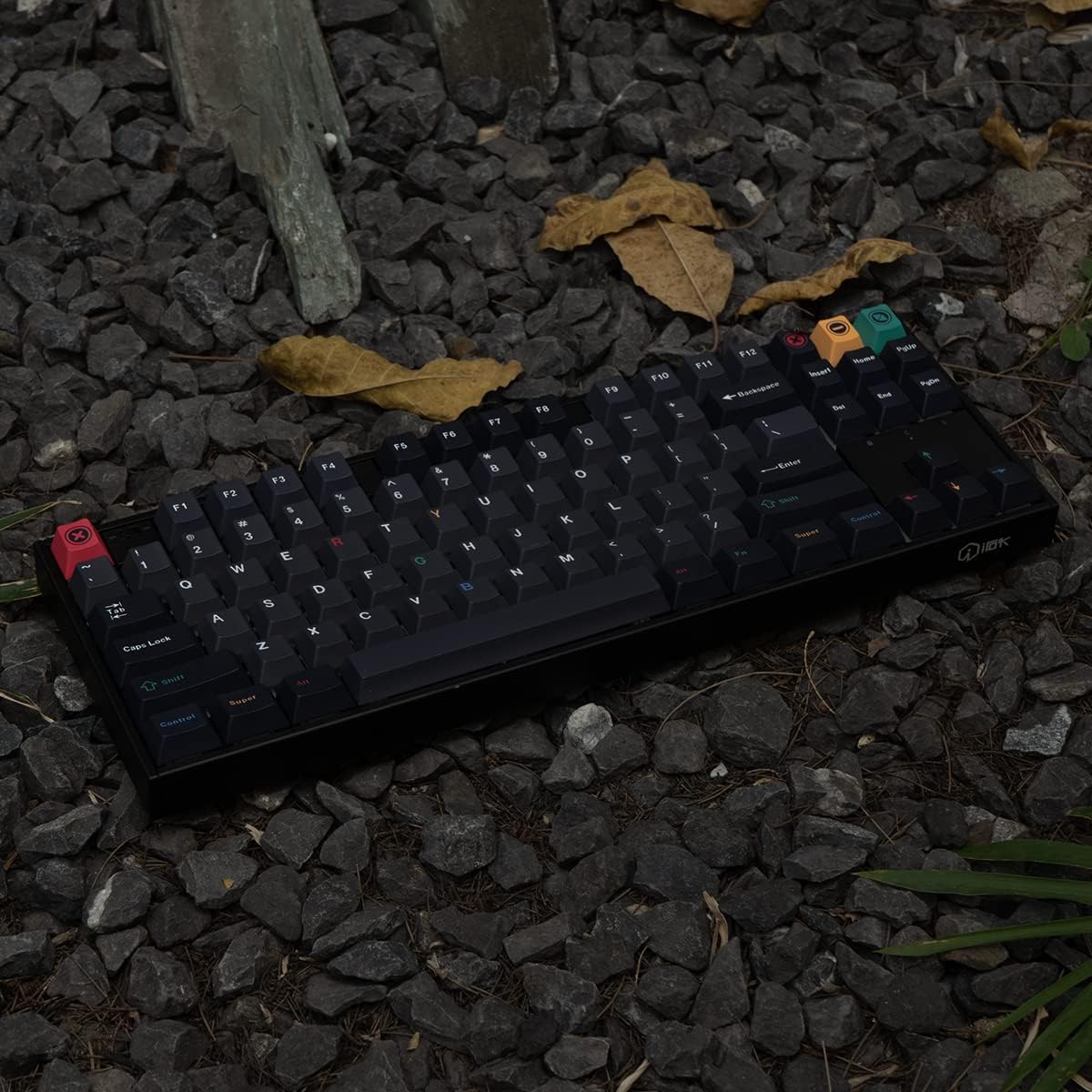 mintcaps PBT Black Gray Keycaps 153 Keys Cherry Profile Custom ISO ANSI Keyboard Keycap Set for 60% 65% 70% 75% Cherry Gateron MX Switches Mechanical Keyboards